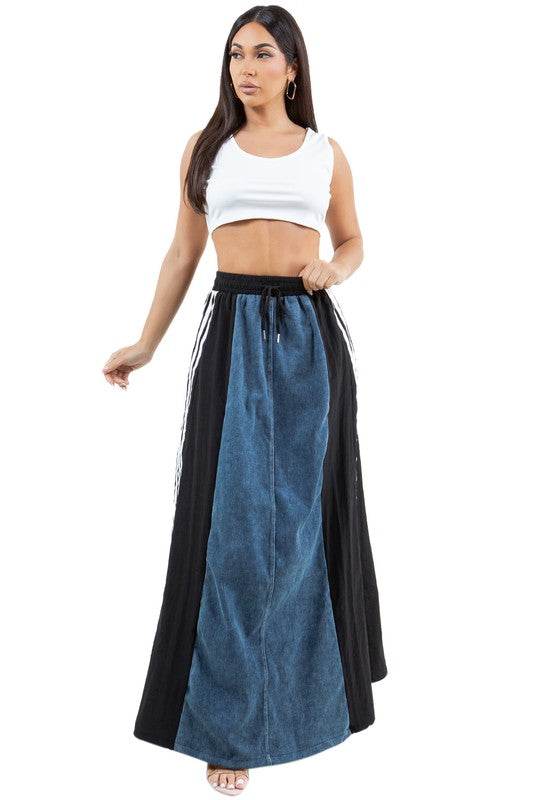 WOMEN FASHION DENIM LONG MAXI SKIRT - Shop Style & More | Fresh Looks, Everyday Deals & Free Shipping