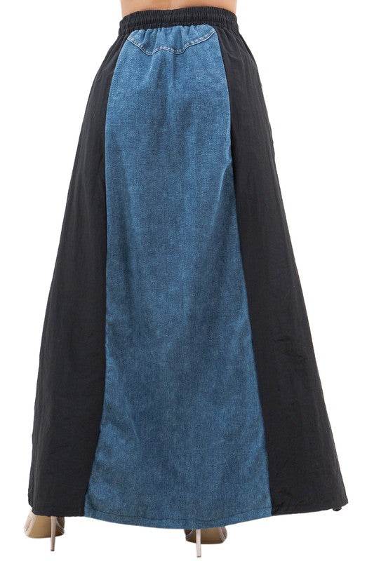 WOMEN FASHION DENIM LONG MAXI SKIRT - Shop Style & More | Fresh Looks, Everyday Deals & Free Shipping
