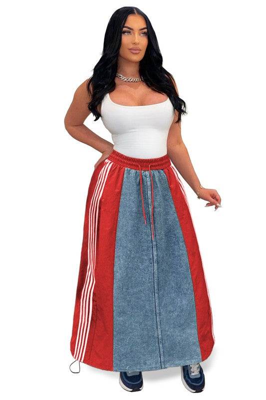 WOMEN FASHION DENIM LONG MAXI SKIRT - Shop Style & More | Fresh Looks, Everyday Deals & Free Shipping