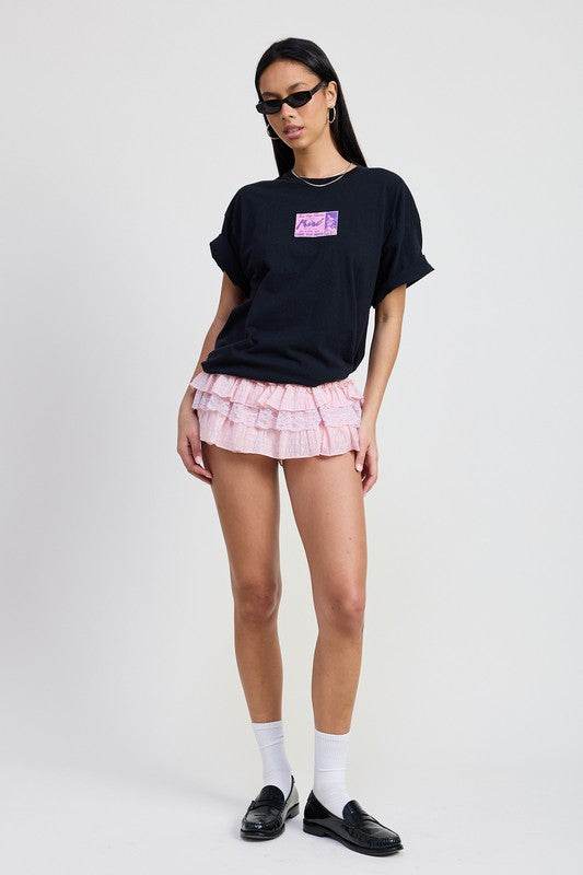 GINGHAM MINI RUFFLE SKORT - Shop Style & More | Fresh Looks, Everyday Deals & Free Shipping