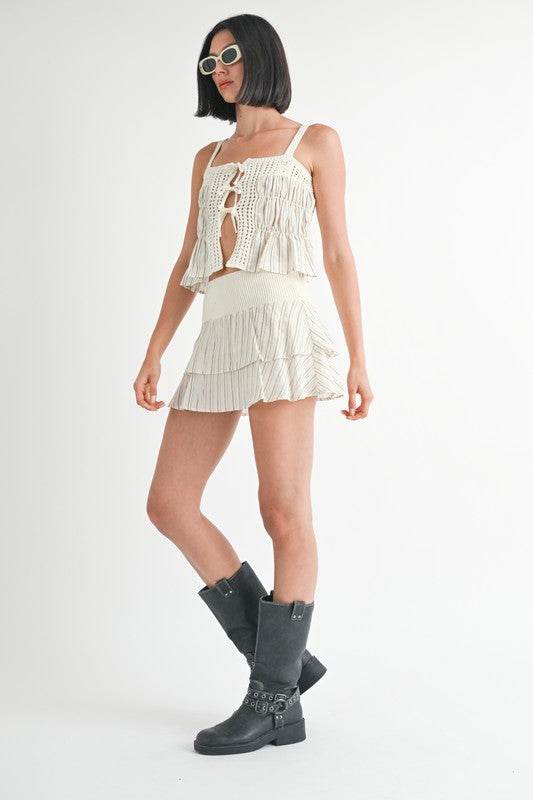 MIXED KNIT SKORT - Shop Style & More | Fresh Looks, Everyday Deals & Free Shipping