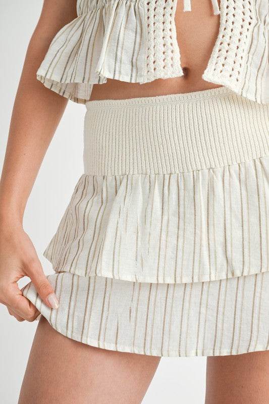 MIXED KNIT SKORT - Shop Style & More | Fresh Looks, Everyday Deals & Free Shipping