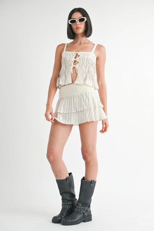 MIXED KNIT SKORT - Shop Style & More | Fresh Looks, Everyday Deals & Free Shipping