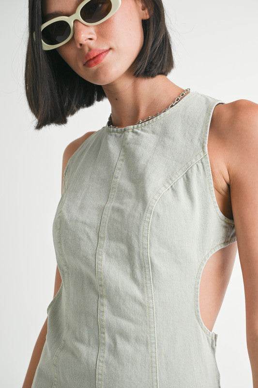 BODYCON MINI DRESS WITH BACK CUTOUT - Shop Style & More | Fresh Looks, Everyday Deals & Free Shipping