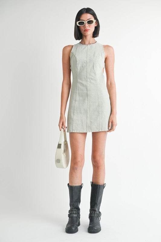 BODYCON MINI DRESS WITH BACK CUTOUT - Shop Style & More | Fresh Looks, Everyday Deals & Free Shipping