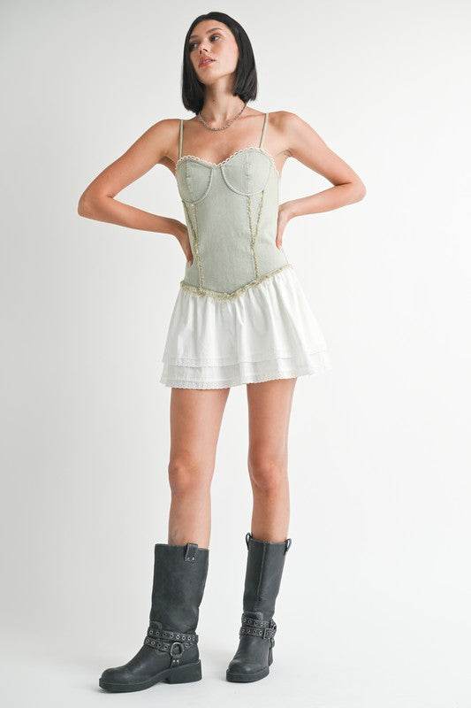 MINI SLEEVELESS DENIM DRESS - Shop Style & More | Fresh Looks, Everyday Deals & Free Shipping