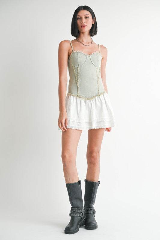 MINI SLEEVELESS DENIM DRESS - Shop Style & More | Fresh Looks, Everyday Deals & Free Shipping