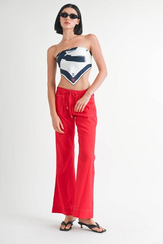 LINEN BOW TIE PANTS - Shop Style & More | Fresh Looks, Everyday Deals & Free Shipping