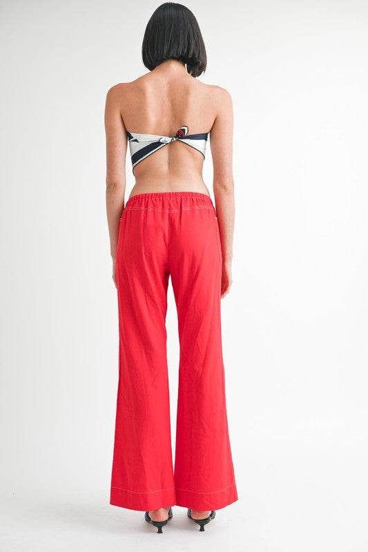 LINEN BOW TIE PANTS - Shop Style & More | Fresh Looks, Everyday Deals & Free Shipping