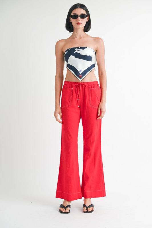 LINEN BOW TIE PANTS - Shop Style & More | Fresh Looks, Everyday Deals & Free Shipping