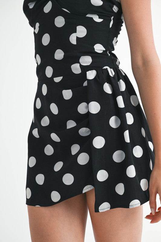 MINI RUCHED POLKA DOT DRESS - Shop Style & More | Fresh Looks, Everyday Deals & Free Shipping