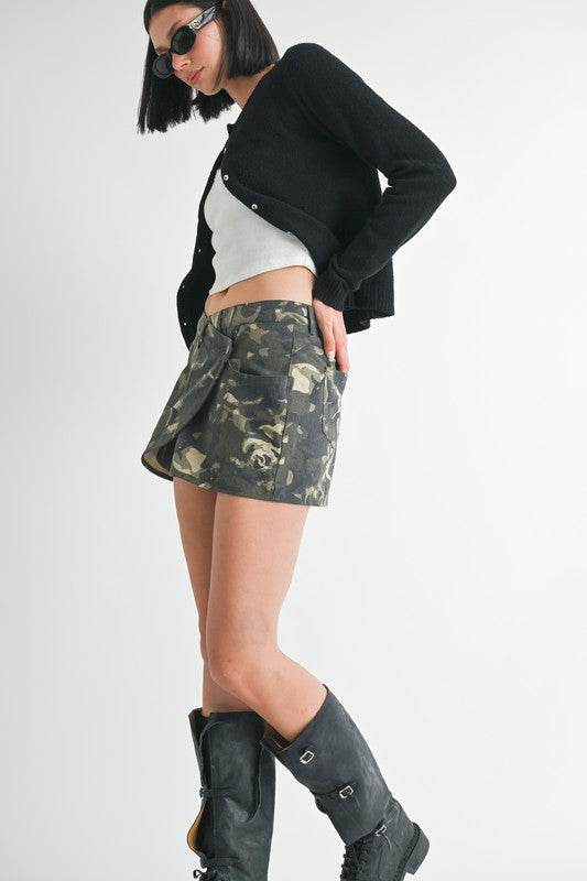 WRAPPED MINI SKIRT WITH BUTTON - Shop Style & More | Fresh Looks, Everyday Deals & Free Shipping