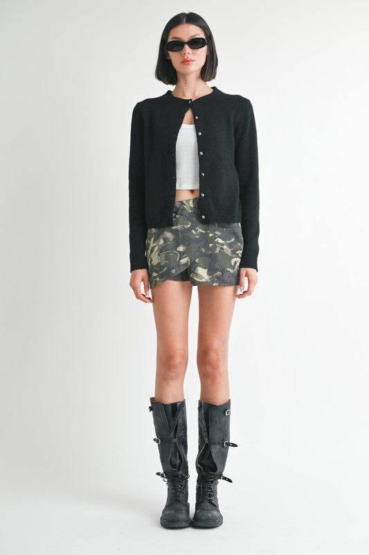 WRAPPED MINI SKIRT WITH BUTTON - Shop Style & More | Fresh Looks, Everyday Deals & Free Shipping
