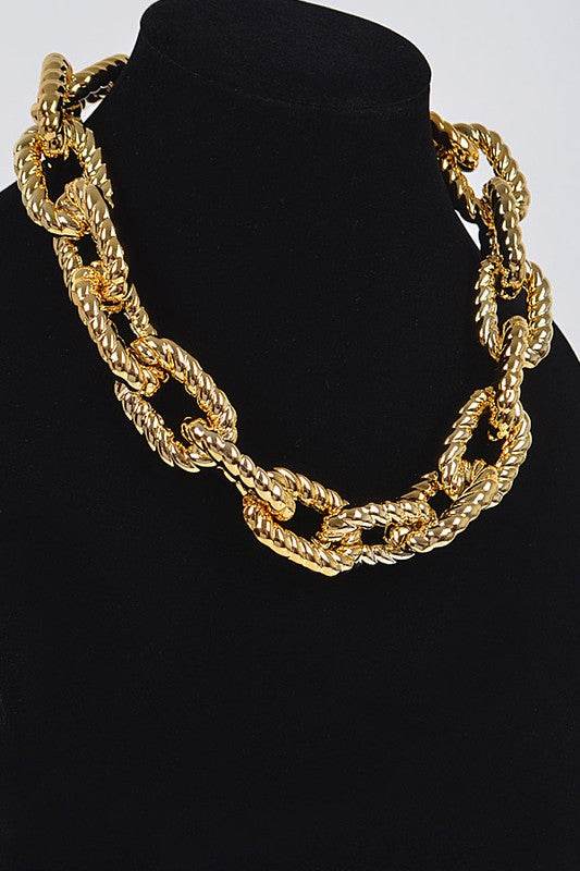 Texture Chain Link Necklace - Shop Style & More | Fresh Looks, Everyday Deals & Free Shipping