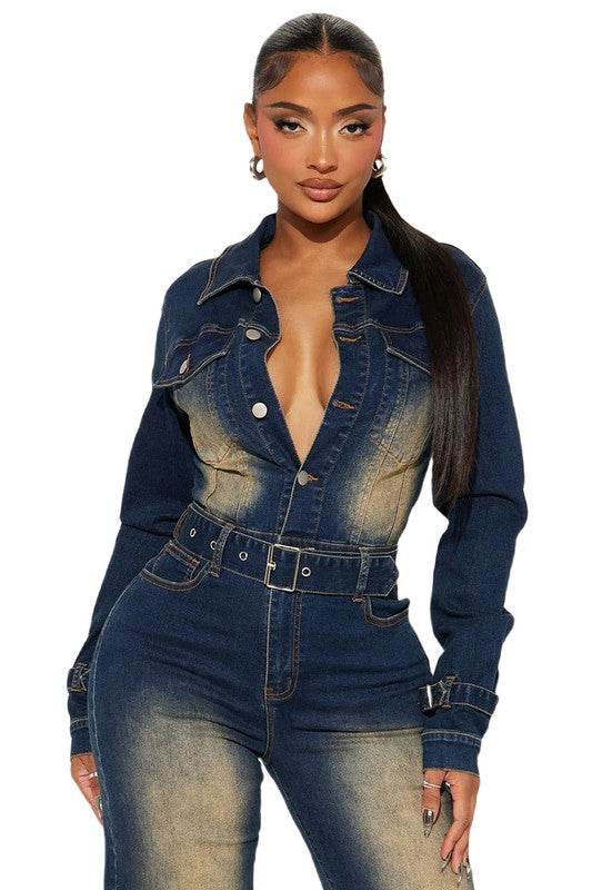 WOMEN FASHION DENIM JUMPSUIT - Shop Style & More | Fresh Looks, Everyday Deals & Free Shipping
