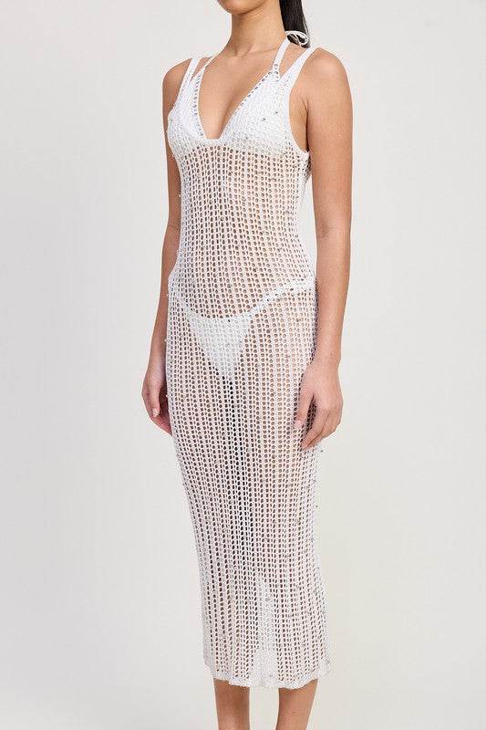 MAXI CROCHET METALIC BEADED DRESS - Shop Style & More | Fresh Looks, Everyday Deals & Free Shipping