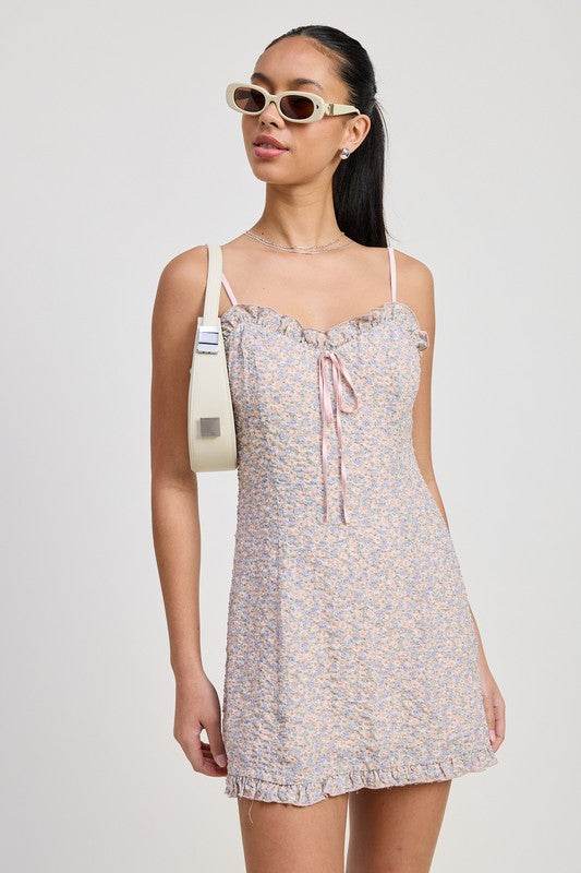 RUFFLE MINI FLORAL DRESS - Shop Style & More | Fresh Looks, Everyday Deals & Free Shipping