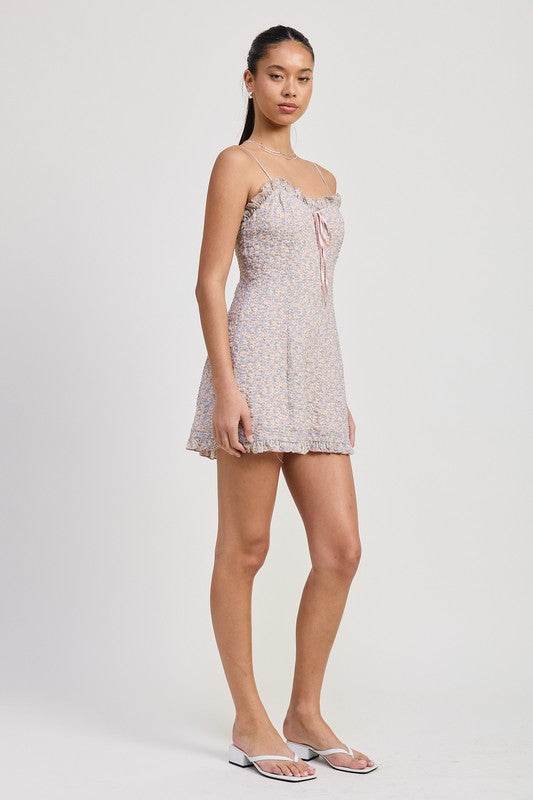 RUFFLE MINI FLORAL DRESS - Shop Style & More | Fresh Looks, Everyday Deals & Free Shipping