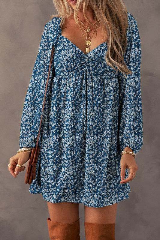 Women Sweetheart Neck Shirred Back Mini Dress - Shop Style & More | Fresh Looks, Everyday Deals & Free Shipping