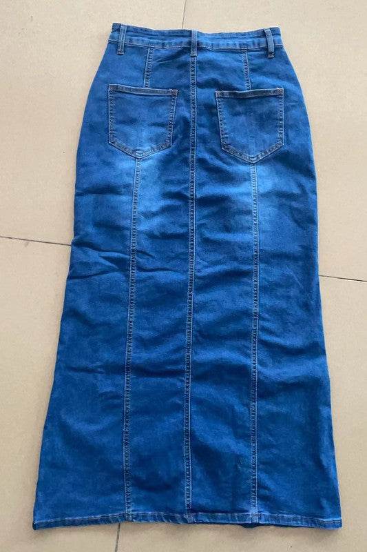 WOMEN FASHION DENIM MAXI SKIRTS - Shop Style & More | Fresh Looks, Everyday Deals & Free Shipping