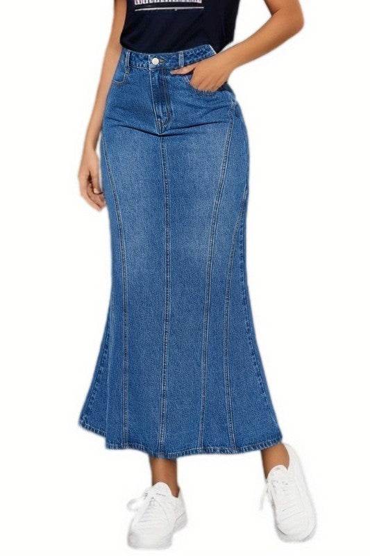 WOMEN FASHION DENIM MAXI SKIRTS - Shop Style & More | Fresh Looks, Everyday Deals & Free Shipping