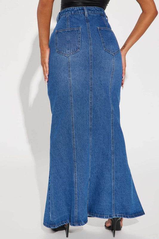 WOMEN FASHION DENIM MAXI SKIRTS - Shop Style & More | Fresh Looks, Everyday Deals & Free Shipping