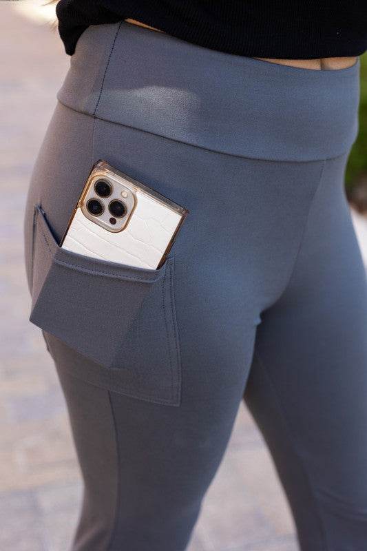 The Cassie Charcoal Bootcut Leggings Round 2 - Shop Style & More | Fresh Looks, Everyday Deals & Free Shipping