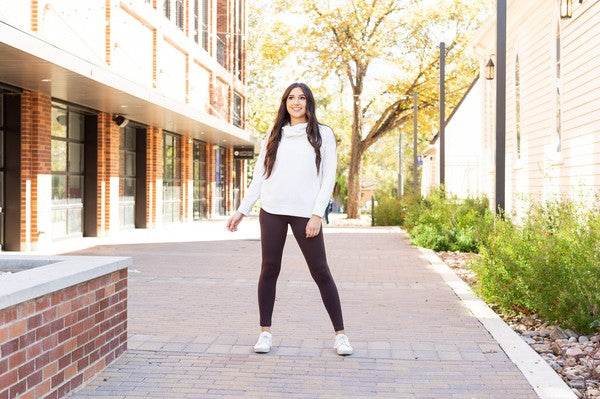 The Becca Brown Crossover Full Length Leggings - Shop Style & More | Fresh Looks, Everyday Deals & Free Shipping