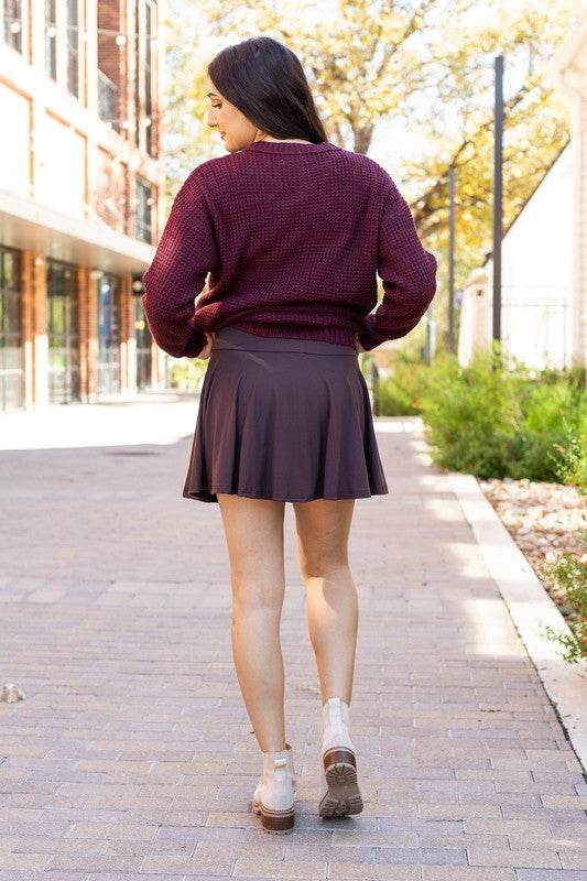 The Britt - Brown Skort - Shop Style & More | Fresh Looks, Everyday Deals & Free Shipping