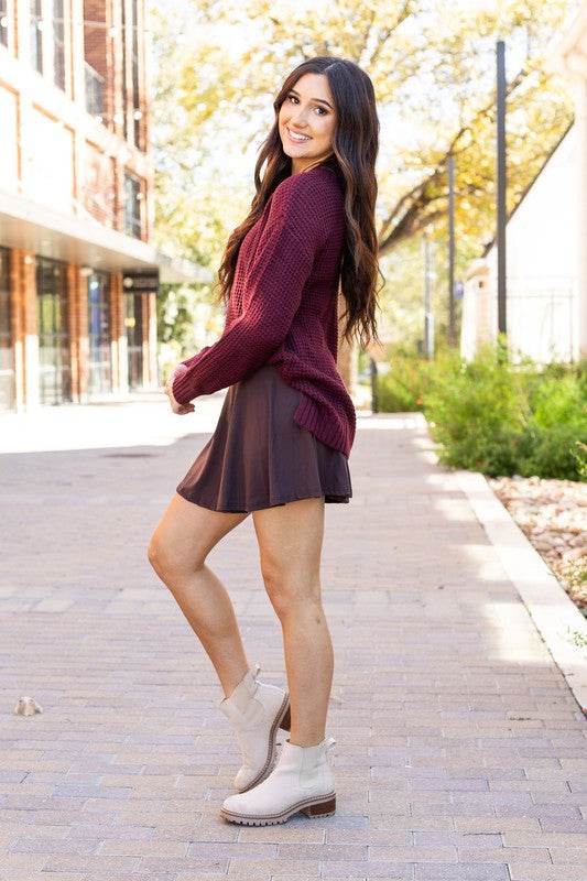 The Britt - Brown Skort - Shop Style & More | Fresh Looks, Everyday Deals & Free Shipping
