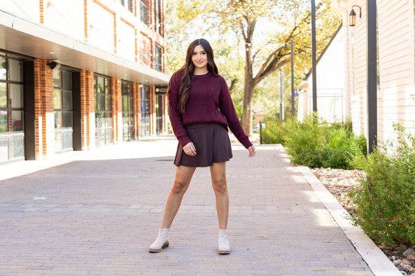 The Britt - Brown Skort - Shop Style & More | Fresh Looks, Everyday Deals & Free Shipping