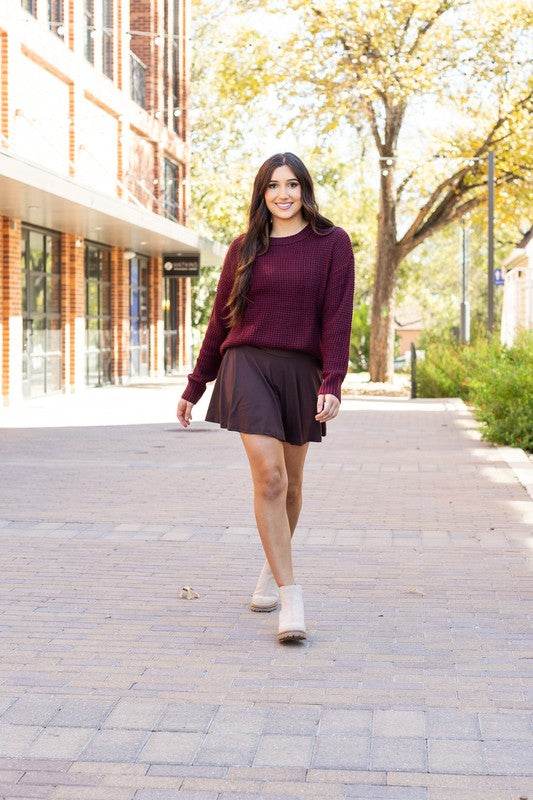 The Britt - Brown Skort - Shop Style & More | Fresh Looks, Everyday Deals & Free Shipping