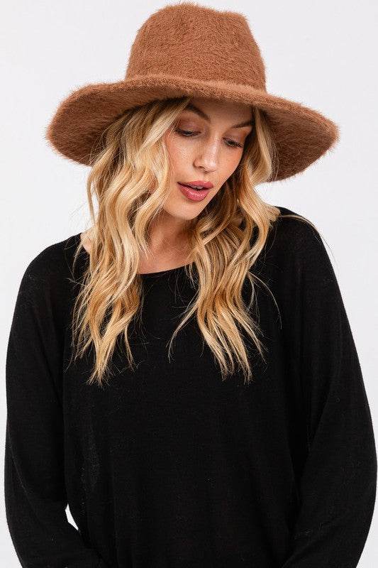 Fuzzy Winter Fedora Hat - Shop Style & More | Fresh Looks, Everyday Deals & Free Shipping