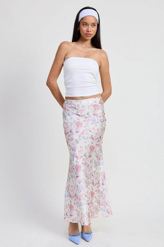 BIAS FLORAL MAXI SKIRT - Shop Style & More | Fresh Looks, Everyday Deals & Free Shipping