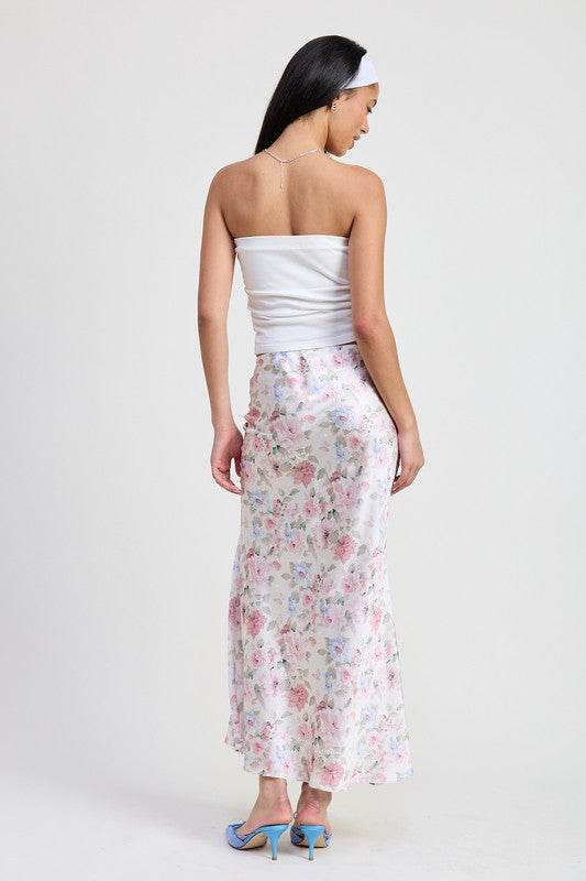 BIAS FLORAL MAXI SKIRT - Shop Style & More | Fresh Looks, Everyday Deals & Free Shipping