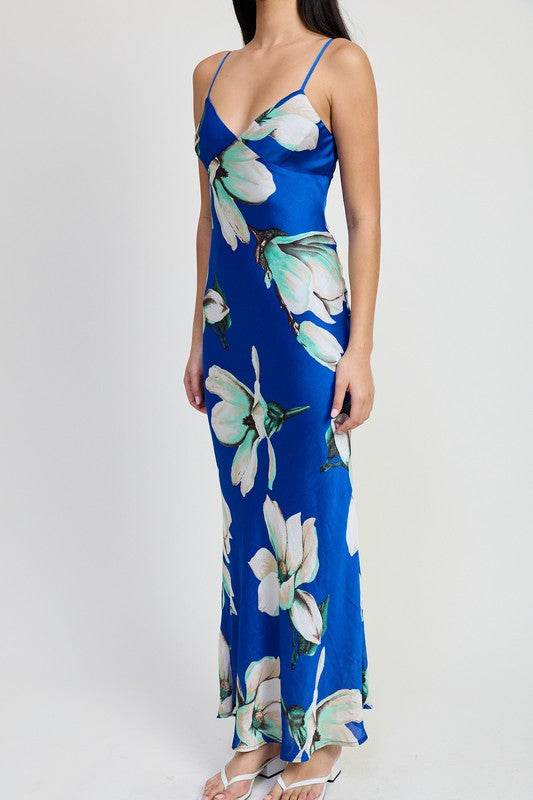 FLORAL BIAS MAXI DRESS - Shop Style & More | Fresh Looks, Everyday Deals & Free Shipping
