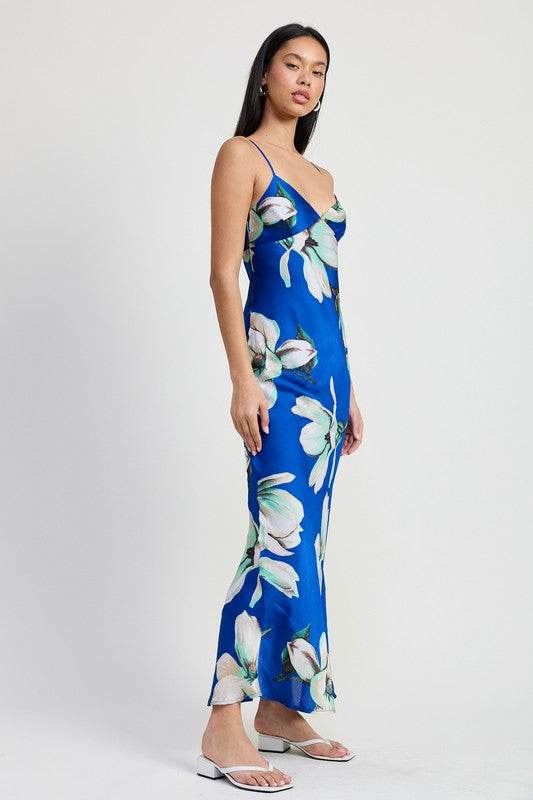 FLORAL BIAS MAXI DRESS - Shop Style & More | Fresh Looks, Everyday Deals & Free Shipping