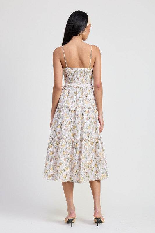 MIDI FLORAL CORSET DRESS - Shop Style & More | Fresh Looks, Everyday Deals & Free Shipping