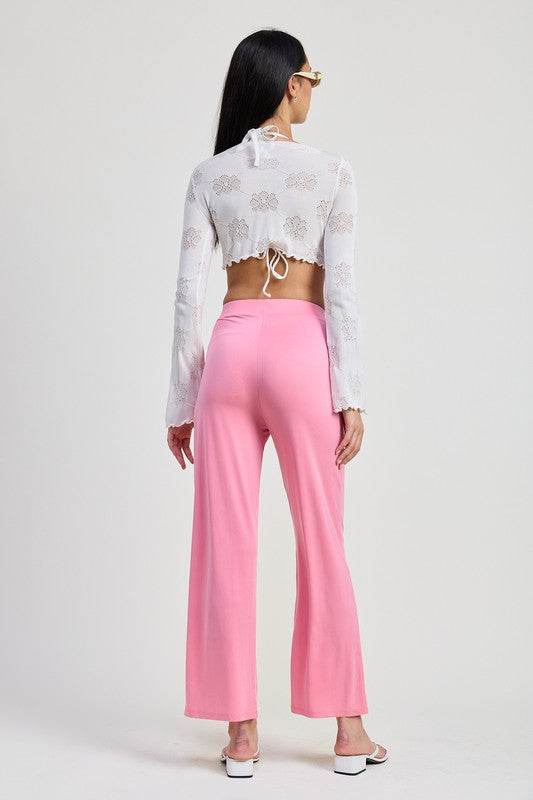 LONG SLEEVE FRONT CINCH TIE TOP - Shop Style & More | Fresh Looks, Everyday Deals & Free Shipping