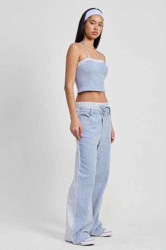 DOUBLE WAIST STRAIGHT LEG PANTS - Shop Style & More | Fresh Looks, Everyday Deals & Free Shipping