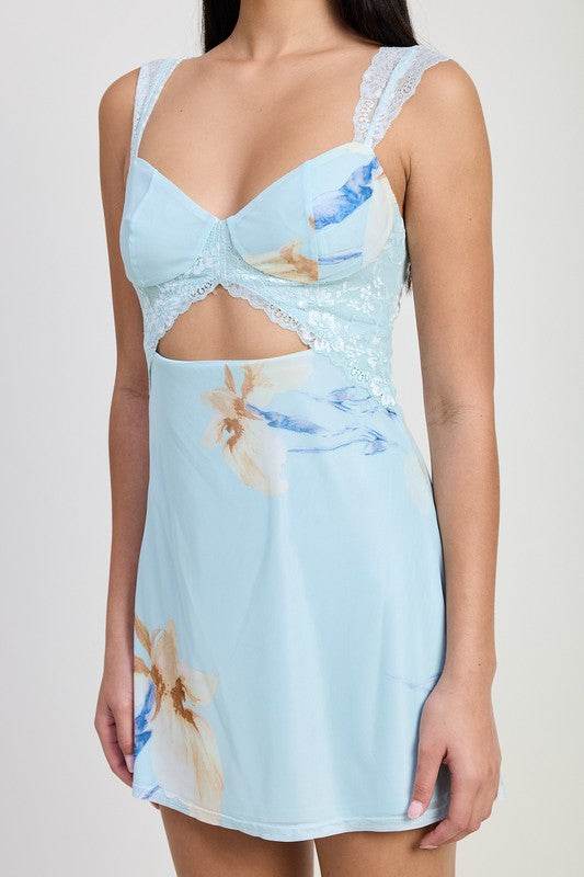 MINI LACE CONTRAST DRESS - Shop Style & More | Fresh Looks, Everyday Deals & Free Shipping