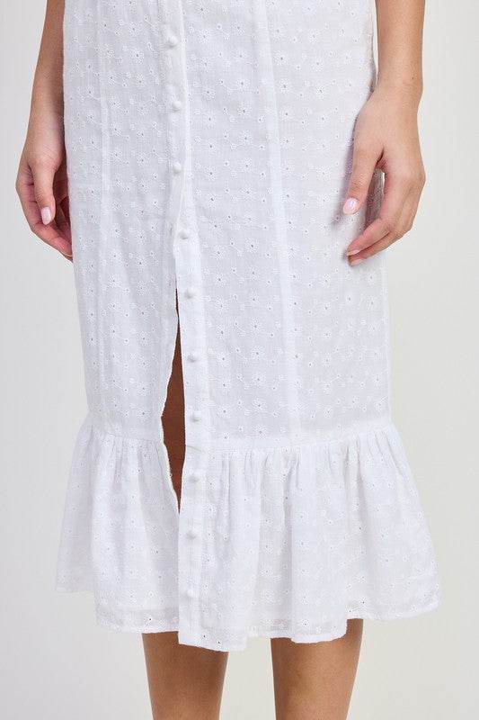 SQAURE NECK MIDI CAP SLEEVE DRESS - Shop Style & More | Fresh Looks, Everyday Deals & Free Shipping