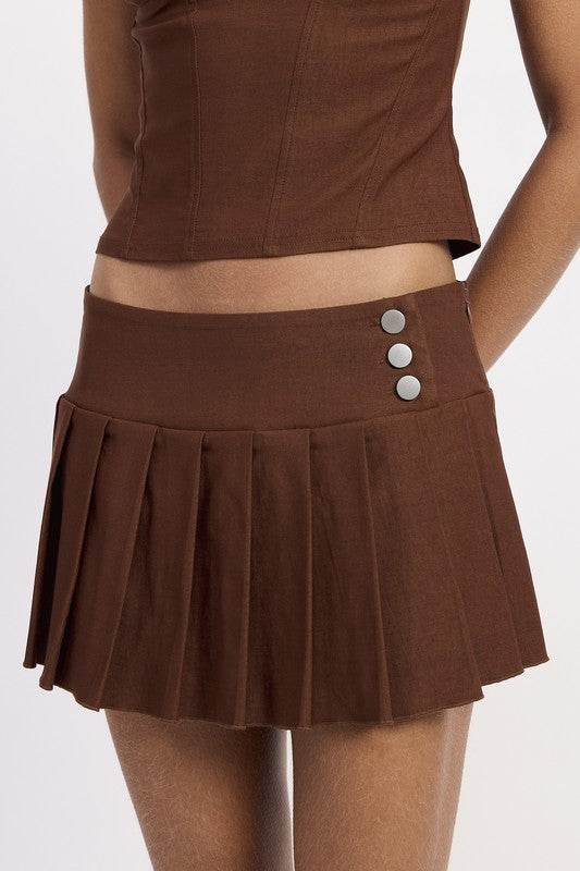 PLEATED MINI SKORT - Shop Style & More | Fresh Looks, Everyday Deals & Free Shipping
