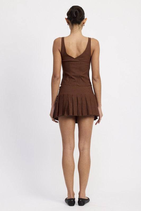 PLEATED MINI SKORT - Shop Style & More | Fresh Looks, Everyday Deals & Free Shipping