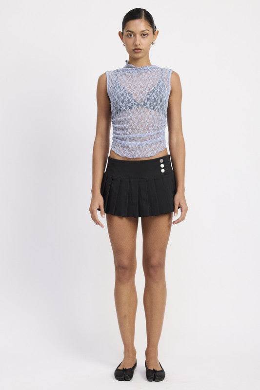 PLEATED MINI SKORT - Shop Style & More | Fresh Looks, Everyday Deals & Free Shipping