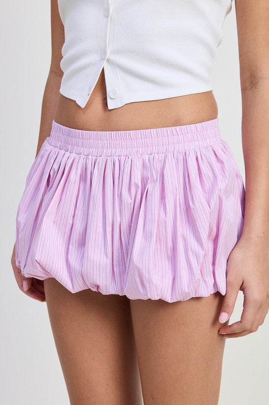 PINSTRIPE BUBBLE SKIRT - Shop Style & More | Fresh Looks, Everyday Deals & Free Shipping