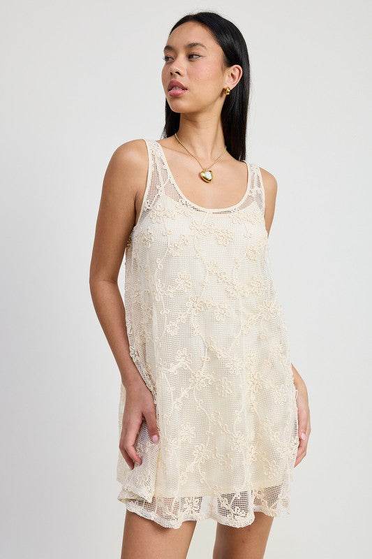 MINI FLORAL CROCHET DRESS - Shop Style & More | Fresh Looks, Everyday Deals & Free Shipping