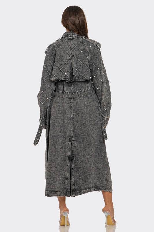 Distressed Denim Trench Coat - Shop Style & More | Fresh Looks, Everyday Deals & Free Shipping