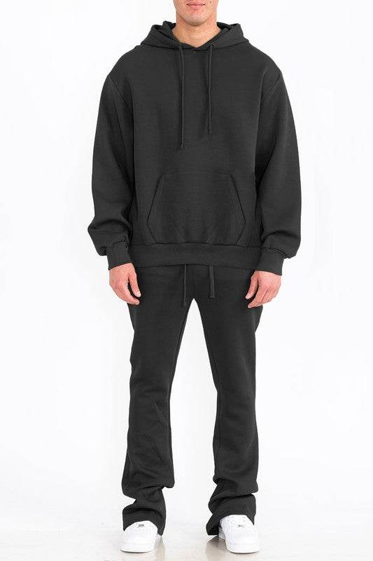 Mens Solid Fleece Flare Stacked SET - Shop Style & More | Fresh Looks, Everyday Deals & Free Shipping