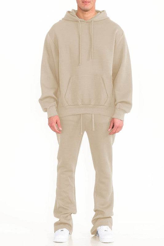Mens Solid Fleece Flare Stacked SET - Shop Style & More | Fresh Looks, Everyday Deals & Free Shipping